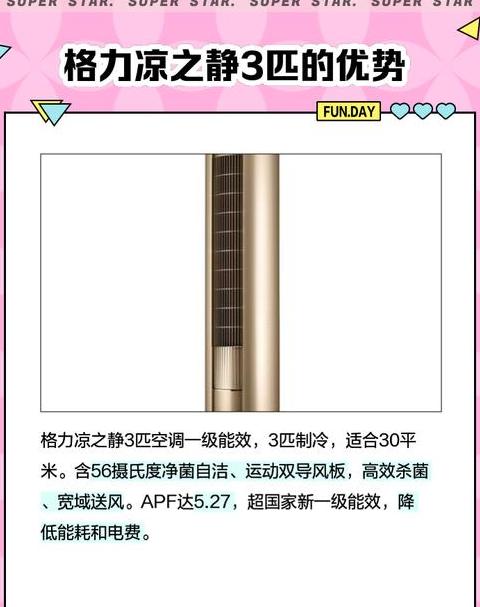 3匹空调一级能效和3级能效
