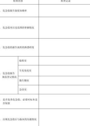 检验科危急值登记表模板