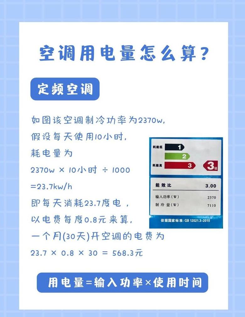 3匹柜机空调一小时多少度电