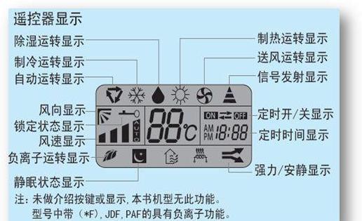 海尔空调各种模式符号大全